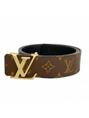 Louis Vuitton Belt Monogram LV Initial 40 mm Reversible Brown Black
